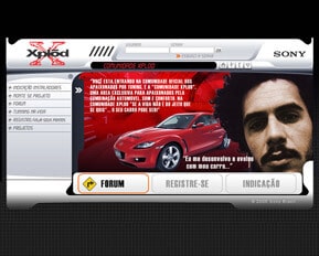 Sony Xplod - Web Design